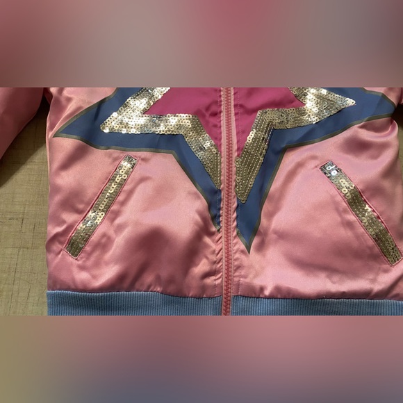 Jojo Siwa Nickelodeon year 2020 girls silk jacket with sequins XS (4/5) - Picture 6 of 13